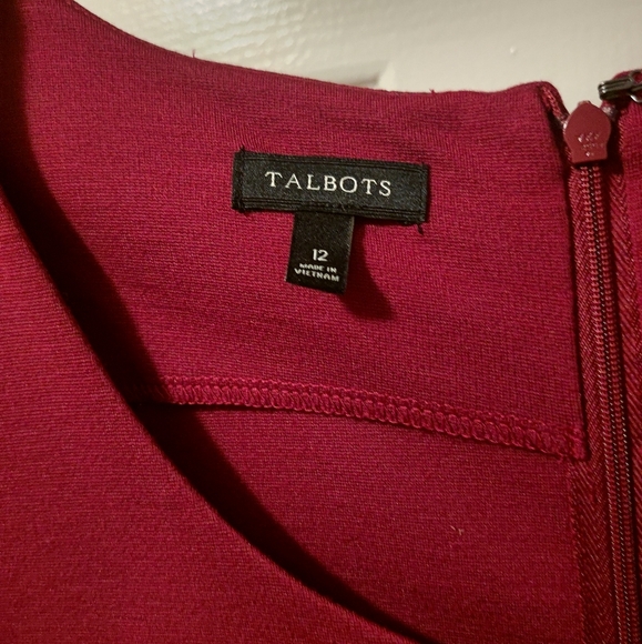 New Talbot Burgundy Dress, Size 12 - Picture 3 of 5